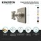 Kingston Brass Single-Handle Six-Way Diverter Valve with Square Trim Kit, Matte Black KS4040ZX - alternate 2