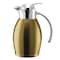 Service Ideas Nicollet Series 0.6-Liter Stainless Vacuum Insulated Carafe with Push Button Lid in Vintage Gold NIC06BSPBVG - alternate 3