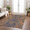 Homeroots 3' X 5' Navy Blue And Pink Animal Print Washable Indoor Outdoor Area Rug 600678 - alternate 5