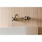 Kingston Brass Double-Handle Wall Mount Bathroom Faucet, Antique Brass KS3123PKX - alternate 5
