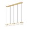 Z-Lite Renaud Modern Gold 5 Light Linear Chandelier 827P6-5L-MGLD-LED - alternate 4