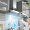 Anzzi 36" 450 CFM 3-Speed Stainless Steel Wall Mount Convertible Pyramid Residential Range Hood RH-AZ0590ESS - alternate 9