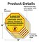 Signmission Danger Confined Space Special Train, 6 inch X 6 inch, Vinyl Decal, 5PK OC-D-5PACK-6-44 - alternate 3