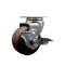 Service Caster 4'' High Temp Glass Filled Nylon Swivel Caster with Bronze Bearing and Brake SCC-20S420-GFNBZHT-TLB - alternate 1