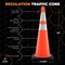 Xpose Safety 36 in Orange Traffic Cone, PVC, 12 lb Base with 6 in & 4 in Collar, DOT Approved, 48 PK OTC36-64-12L-48-X - alternate 6