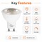 Euri Lighting PAR16 LED Bulbs, 7W, 500 lm, 50W Eq., 2700K, GU10, Dimmable, UL, 2PK EP16-7W5020eG-2 - alternate 4