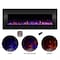 Northwest 54in No Heat Wall Mounted Fireplace Adjustable LED Flame Color and Brightness 80-2000A-54-NH - alternate 1