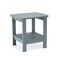 Homeroots 15" Aqua Plastic Outdoor Side Table 543730 - alternate 1