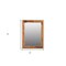 Homeroots 44" Brown Solid Wood Framed Accent Mirror 567997 - alternate 3