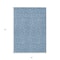 Homeroots 5' X 8' Denim Blue Black And Ivory Geometric Washable Indoor Outdoor Area Rug 596723 - alternate 6