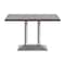 Flash Furniture Bennett 30 in x 48 in Solid Wood Indoor Tabletop, Dark Brown with 27 in x 15 in Silver GSF-REC3048-DKBRN-TB002S-GG - alternate 6