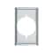 Pass & Seymour Single Receptacle Wallplate, 7.8 in L, Standard, 1 -Gang, Metal, Silver, Chrome, Wall S384CCC10 - alternate 2