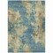 Homeroots 5' X 8' Blue And Beige Abstract Washable Indoor Outdoor Area Rug 630676 - alternate 4