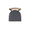 Holland Bar Stool Co Revelle 25in Swivel Counter Stool with Bronze Finish, Medium Back and Canter Storm Seat 881 - alternate 4
