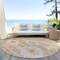 Homeroots 8' Copper Terra Cotta And Ivory Round Southwestern Washable Indoor Outdoor Area Rug 588704 - alternate 5