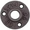 Ironwerks Designs 1/2" Black Malleable Cast Iron Floor Flange, 12 PK flanges_3_12_12 - alternate 4