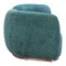 Homeroots 87" Teal Blue Sofa With Legs 632670 - alternate 8
