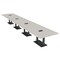 Skutchi Designs Rectangle Conference Table With Power, 48 in W, 264 in L, Ivory HAR-REC-48X264-DOU.BK-K458-EBLK - alternate 1