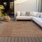 Homeroots 5' X 8' Brown And Beige Geometric Washable Indoor Outdoor Area Rug 596963 - alternate 6