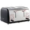 Megachef 4 Slice Wide Slot Toaster with Variable Browning in Black and Rose Gold MG-TS-3500B - alternate 7