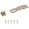 Prosource Safety Hasp, 2-1/2 in L, 2-1/2 in W, Steel, Satin Brass, 9/32 Dia Shackle, Fixed Staple BH-7013L-PS - alternate 1