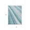Homeroots 5' X 8' Teal Blue Turquoise And Aqua Striped Washable Indoor Outdoor Area Rug 615014 - alternate 5