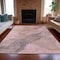 Homeroots 9' X 12' Blush And Gray Abstract Washable Indoor Outdoor Area Rug 631831 - alternate 8