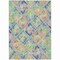 Homeroots 10' X 14' Beige Blue And Green Geometric Washable Indoor Outdoor Area Rug 609123 - alternate 6