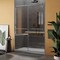 Fab Glass And Mirror Frameless Double Sliding Shower Door Portofino Series Adjustable 44-48in Width x 79in Height SHPR48X79BN - alternate 7