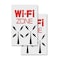 Signmission Wi-fi Zone, Vinyl Decals Only 24 Inch x 36 Inch, Vinyl Decal, 2PK DSB-2436-2PACK-Wi-fi Zone - alternate 1