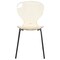 Leisuremod Modern Oyster Transparent Side Dining Side Chair with Black Base in Amber OCB-17A - alternate 9
