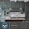 Vaxcel Evanston 1-Light Drum Pendant Light, Satin Nickel, Clear Glass, 10.25-In. Wide P0473 - alternate 5