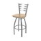 Holland Bar Stool Co 410 Jackie Stainless Steel 36in Swivel Bar Stool with Natural Maple Seat 41036SSNatMpl - alternate 1