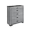 Global Furniture Usa Contemporary Isabella Grey Chest With Led ISABELLA-GREY-CH W/ LED - alternate 2