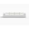 Homeroots 160" White Linen Blend Modular Sofa 714565 - alternate 1