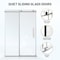 Anzzi 60in Reversible Frameless Sliding Deco-Glass Shower Door w/ Soft-Close System and Chrome Finish SD-AZ20-02CH - alternate 9