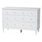 Baxton Studio Roni Modern White Scalloped Wood 4-Piece Full Bedroom Set with Two Nightstands 256-14082-14085-14083-14083-ZORO - alternate 5