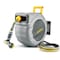 Wrightmaster Retractable 5/8" Dia x 100ft. Garden Hose Reel w/ Brass Fitting and 9 Modes Nozzle, 180 Deg Swivel ZOR-J40 - alternate 1