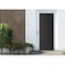 Vdomdoors Front Exterior Prehung Metal-Plastic Door, Manux 8111 Matte Black, Top Sidelite Transom, Office Com MANUX8111EXD-BLK-W36xH80+14-RH - alternate 3