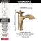 Delta Dorval: Single Handle Bathroom Faucet 557-CZLPU-DST - alternate 2