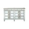 Homeroots 20" Gray Solid Wood Six Drawer Double Dresser 347079 - alternate 1