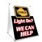 Signmission Check Engine Light, 36 Inch x 24 Inch A-frame Yard Sign, Plastic Sign SBC-2436-Check Engine Light - alternate 1