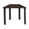 Regency Learning School Desk, 36 in W X Wood, Metal, Neo Walnut / Black TSD36231918NWBPBK - alternate 4