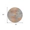 Homeroots 8' Salmon Gray And Charcoal Round Abstract Washable Indoor Outdoor Area Rug 587178 - alternate 5