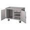 Pucel Mobile Cabinet Bench with Drawer, 48 in W x 34 in H x 26 in D, With Vise Shelf, Gray PC-48S-1424-1-VS - alternate 1