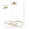 Jonathan Y Alexia 25" Abstract Integrated LED Metal Adjustable Pendant, Gold Painting JYL7219B - alternate 8