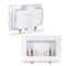 Everflow Washing Machine Outlet Box W/ Valves 1/2'' PEX B; White ABS SB300-P - alternate 5