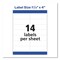 Avery Dennison Address Labels, 1-1/3x4, 14/Sh, PK3500 5962 - alternate 11