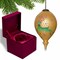 Homeroots Golden Reindeer and Snowflakes Hand Painted Mouth Blown Glass Ornament 477500 - alternate 1