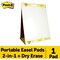 Post-It reg SelfStick Tabletop Easel Pad with DryErase Backside, White MMM563DE - alternate 2